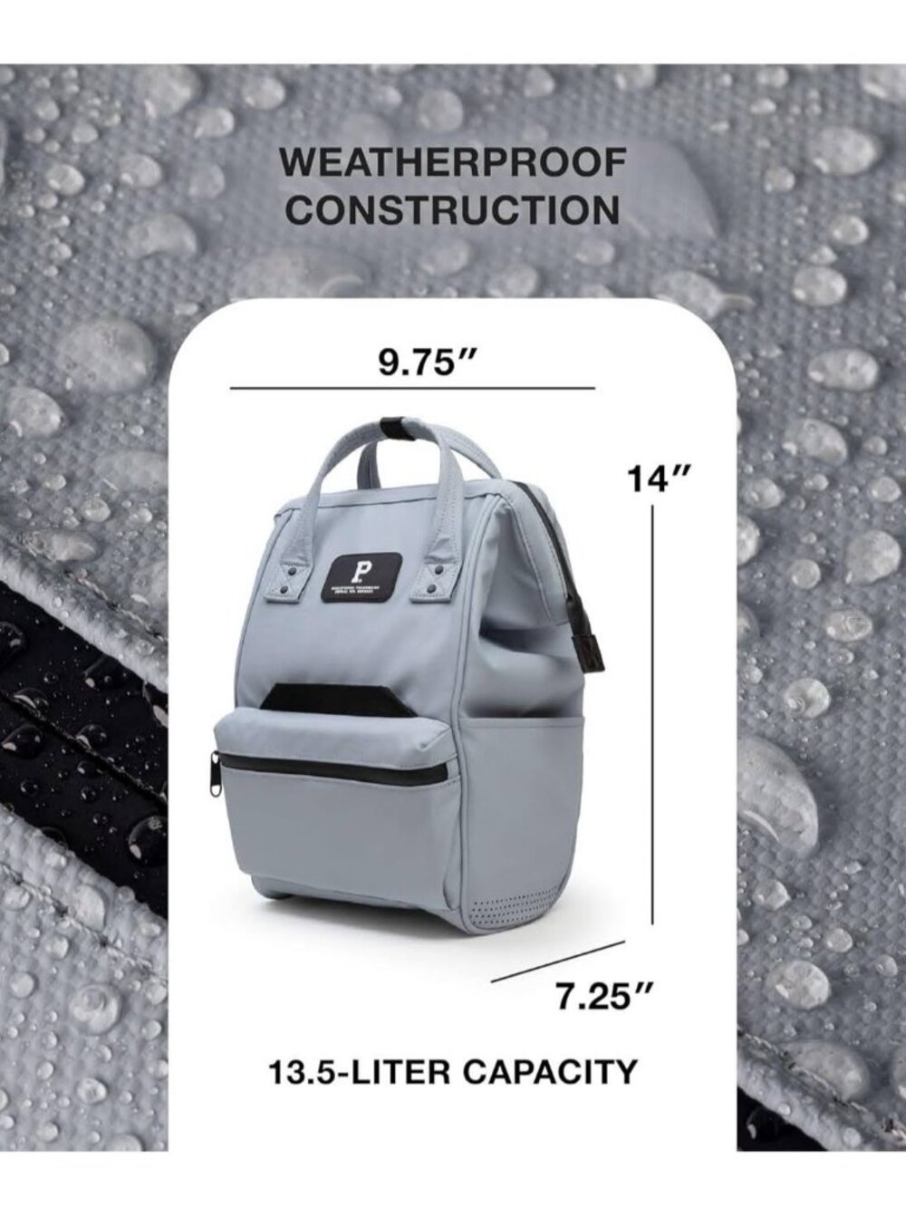 Cascade Compact Backpack, 13.5L, Cloud (Gray color) **NWOT** - Picture 4 of 5